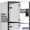 Salsbury Industries 3 Tier Designer Locker, 54"Wx76"Hx24"D, 9 Door, Gray 18-23364GRY - alternate 7